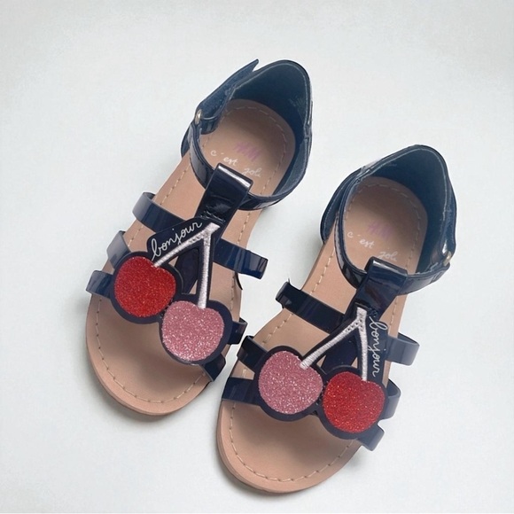 080 H&M Shimmery Cherry Sandals - Picture 9 of 9